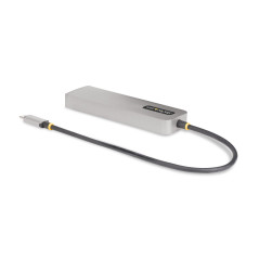 StarTech.com Hub USB-C a 3 porte con Ethernet da 2,5 Gbps e porta Power Delivery Pass-through da 100W, USB 3.2 10Gbps, 2x