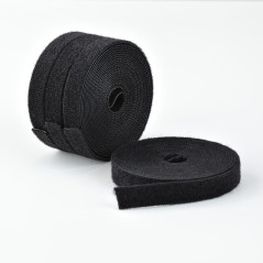 StarTech.com 4 Rotoli di Nastro a Strappo da 4,6 m, Larghezza 12,7 mm, Nero, Fascette per Cavi Riutilizzabili Tagliabili a
