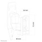 Neomounts NM-WS300BLACK Supporto a parete per diffusori Sonos Play3 - mobilità completa Neomounts NM-WS300BLACK Supporto a parete per diffusori Sonos Play3 - mobilità completa