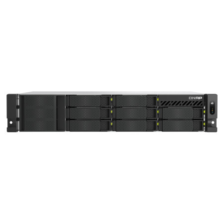 QNAP TS-H1065EU-RP Server di archiviazione Armadio (2U) 8 GB DDR5 0 TB QNAP QTS Nero