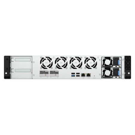 QNAP TS-H1065EU-RP Server di archiviazione Armadio (2U) 8 GB DDR5 0 TB QNAP QTS Nero