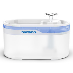 Daewoo D-WF116 distributore di cibo e acqua per cani e gatti Acrilonitrile butadiene stirene (ABS), Silicone Blu, Bianco