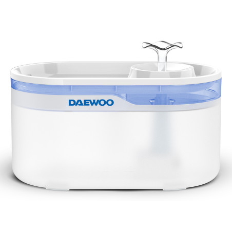 Daewoo D-WF116 distributore di cibo e acqua per cani e gatti Acrilonitrile butadiene stirene (ABS), Silicone Blu, Bianco