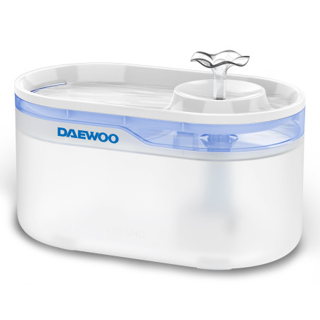 Daewoo D-WF116 distributore di cibo e acqua per cani e gatti Acrilonitrile butadiene stirene (ABS), Silicone Blu, Bianco