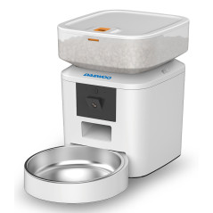 Daewoo D-QQ039-2L distributore di cibo e acqua per cani e gatti Acrilonitrile butadiene stirene (ABS), Acciaio inox Bianco