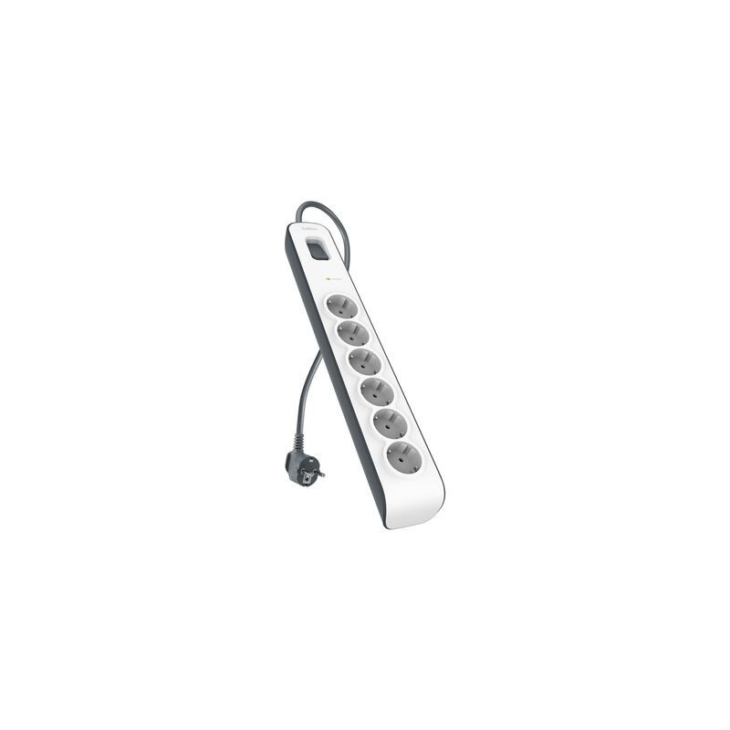 Belkin BSV603VF2M-V2 protezione da sovraccarico Grigio, Bianco 6 presa(e) AC Belkin BSV603VF2M-V2 protezione da sovraccarico Grigio, Bianco 6 presa(e) AC