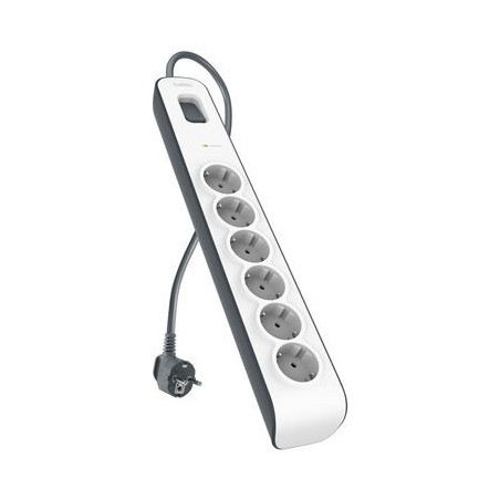 Belkin BSV603VF2M-V2 protezione da sovraccarico Grigio, Bianco 6 presa(e) AC