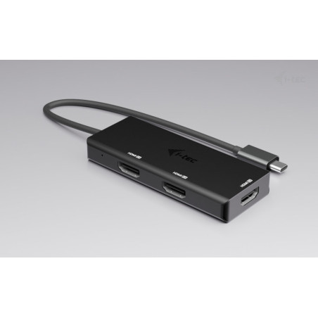 i-tec USB-C Triple 4K HDMI Video Adapter, Power Delivery 100W
