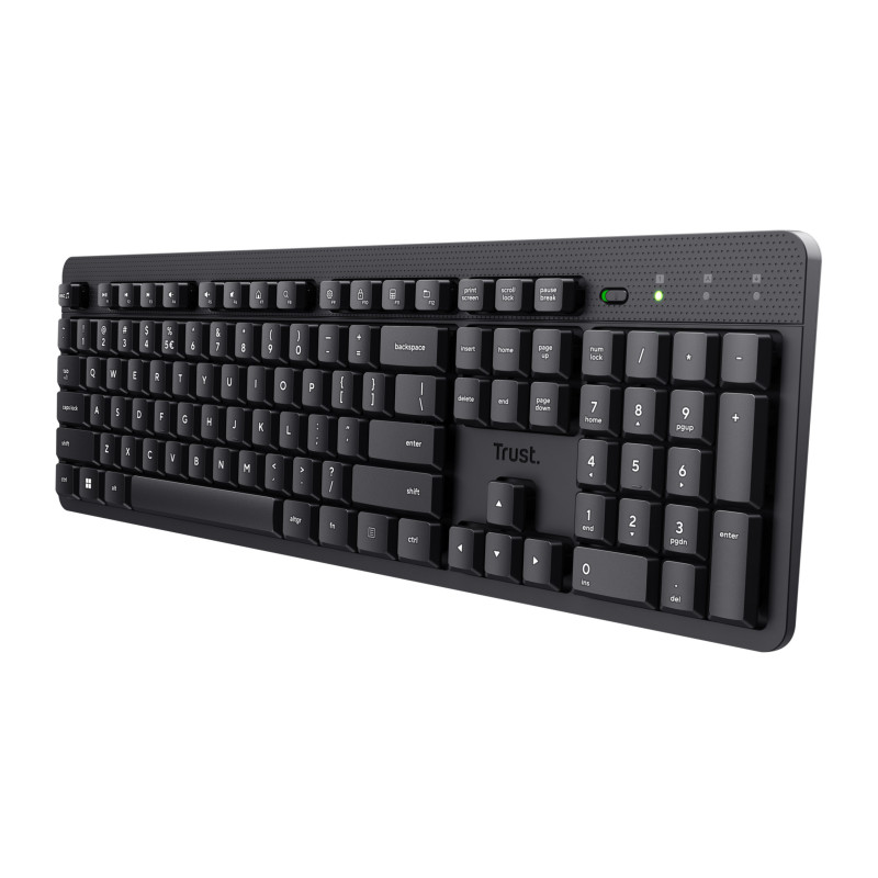 Trust Ody II tastiera Ufficio RF Wireless QWERTY Inglese UK Nero Trust Ody II tastiera Ufficio RF Wireless QWERTY Inglese UK Nero