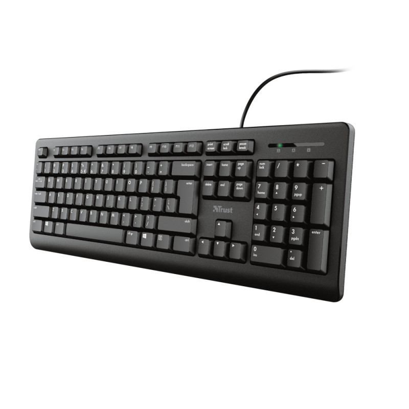 Trust Primo tastiera Universale USB QWERTY Inglese US Nero Trust Primo tastiera Universale USB QWERTY Inglese US Nero