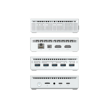 YASHI NY290 PC/stazione di lavoro Intel® N N100 8 GB DDR4-SDRAM 256 GB SSD Windows 11 Pro Mini PC Bianco
