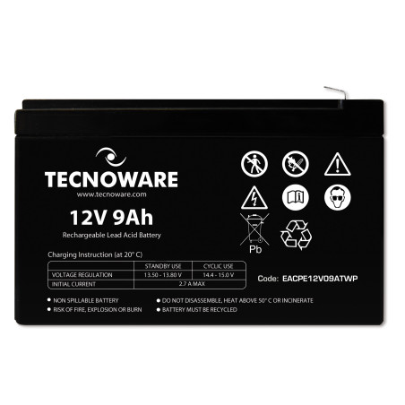 Tecnoware EACPE12V09ATWP batteria UPS Acido piombo (VRLA) 12 V 9 Ah