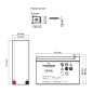 Tecnoware EACPE12V09ATWP batteria UPS Acido piombo (VRLA) 12 V 9 Ah Tecnoware EACPE12V09ATWP batteria UPS Acido piombo (VRLA) 12 V 9 Ah