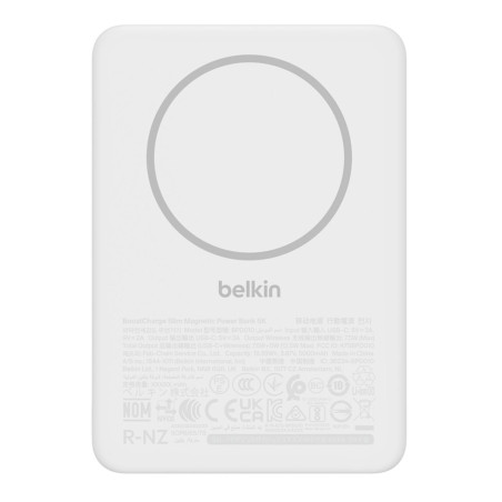 Belkin BPD010hqWH 5000 mAh Carica wireless Bianco