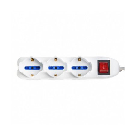Vultech Multipresa bipasso 9 posti con tasto ON OFF 16A