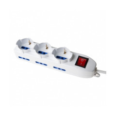 Vultech Multipresa bipasso 9 posti con tasto ON/OFF 16A