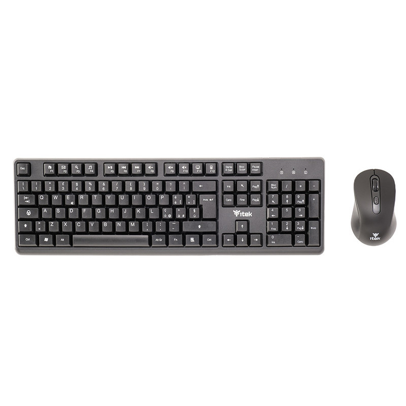 itek DEC W01 tastiera Mouse incluso Universale RF Wireless QWERTY Inglese, Italiano Nero itek DEC W01 tastiera Mouse incluso Universale RF Wireless QWERTY Inglese, Italiano Nero