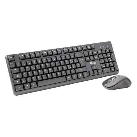 itek DEC W01 tastiera Mouse incluso Universale RF Wireless QWERTY Inglese, Italiano Nero