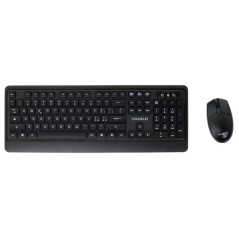 YASHI MY537 tastiera Mouse incluso Casa RF Wireless QWERTY Inglese britannico Nero