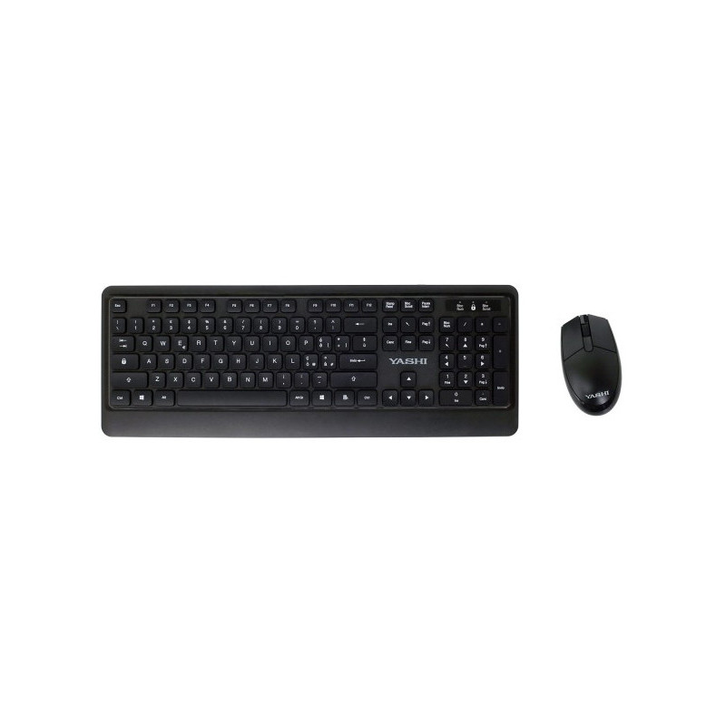 YASHI MY537 tastiera Mouse incluso Casa RF Wireless QWERTY Inglese britannico Nero YASHI MY537 tastiera Mouse incluso Casa RF Wireless QWERTY Inglese britannico Nero