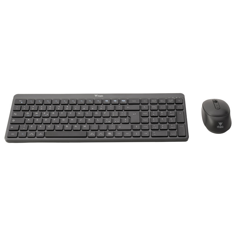 itek DEC WS01 tastiera Mouse incluso Universale RF senza fili + Bluetooth QWERTY Inglese, Italiano Nero, Grigio itek DEC WS01 tastiera Mouse incluso Universale RF senza fili + Bluetooth QWERTY Inglese, Italiano Nero, Grigio