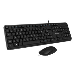 Vultech KM-811 tastiera Mouse incluso Ufficio USB QWERTY Italiano Nero