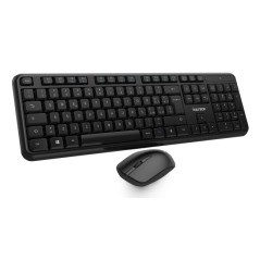 Vultech KM-811W tastiera Mouse incluso Ufficio Wireless a RF + USB QWERTY Italiano Nero