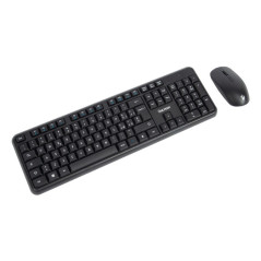 Vultech KM-811W tastiera Mouse incluso Ufficio Wireless a RF + USB QWERTY Italiano Nero