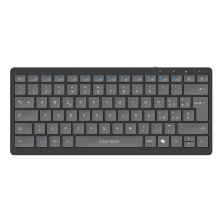Vultech KEY-601WBT tastiera Ufficio USB + RF Wireless + Bluetooth QWERTY Italiano Nero