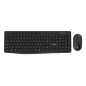 Vultech KM-841W tastiera Mouse incluso Ufficio Wireless a RF + USB QWERTY Italiano Nero Vultech KM-841W tastiera Mouse incluso Ufficio Wireless a RF + USB QWERTY Italiano Nero