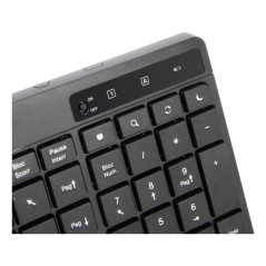 Vultech KM-841W tastiera Mouse incluso Ufficio Wireless a RF + USB QWERTY Italiano Nero