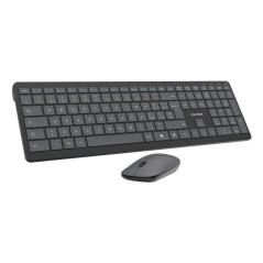 Vultech KM-851W tastiera Mouse incluso Ufficio Wireless a RF + USB QWERTY Italiano Nero