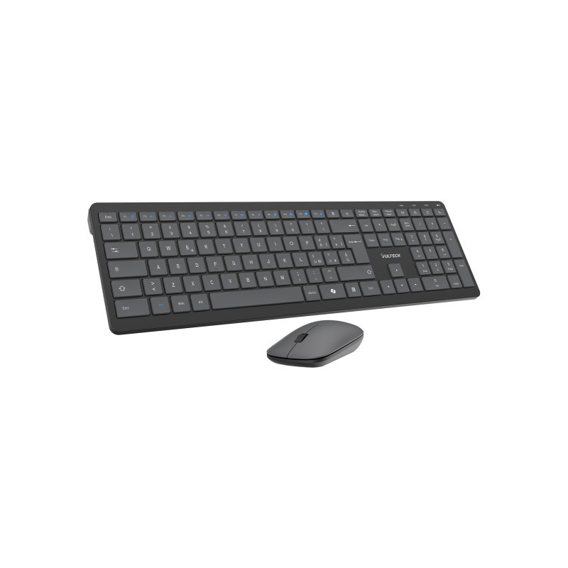 Vultech KM-851W tastiera Mouse incluso Ufficio Wireless a RF + USB QWERTY Italiano Nero Vultech KM-851W tastiera Mouse incluso Ufficio Wireless a RF + USB QWERTY Italiano Nero