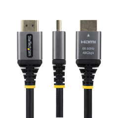 StarTech.com Cavo HDMI Ultra High Speed Certificato da 30 cm, HDMI 2.1, 8K 60Hz   4K 120Hz, con HDR10+ ed eARC, Larghezza di