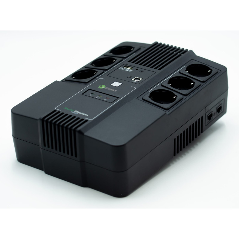 Elsist MULTISTATION 800 gruppo di continuità (UPS) A linea interattiva 0,8 kVA 480 W 6 presa(e) AC Elsist MULTISTATION 800 gruppo di continuità (UPS) A linea interattiva 0,8 kVA 480 W 6 presa(e) AC