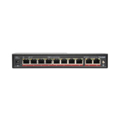 Vultech Security Switch PoE+ Gigabit 8 porte 10 100 1000 GE + 2 porte Uplink 10 100 1000 GE 120W AI SMART