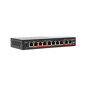 Vultech Security Switch PoE+ Gigabit 8 porte 10/100/1000 GE + 2 porte Uplink 10/100/1000 GE 120W AI SMART Vultech Security Switch PoE+ Gigabit 8 porte 10/100/1000 GE + 2 porte Uplink 10/100/1000 GE 120W AI SMART