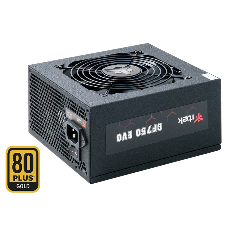 itek GF750 EVO alimentatore per computer 750 W 24-pin ATX ATX Nero itek GF750 EVO alimentatore per computer 750 W 24-pin ATX ATX Nero