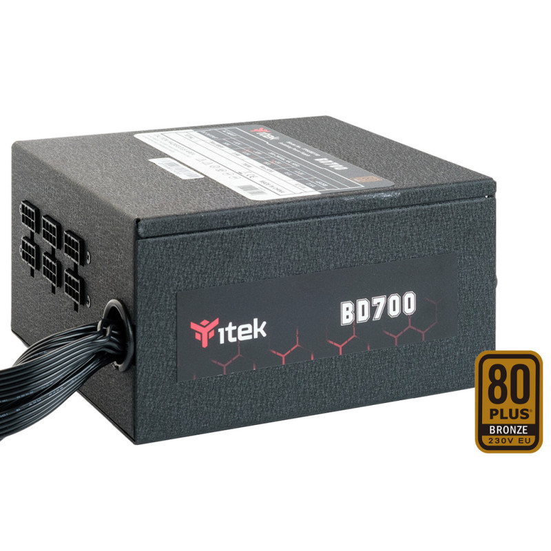 itek BD700 alimentatore per computer 700 W 24-pin ATX ATX Nero itek BD700 alimentatore per computer 700 W 24-pin ATX ATX Nero