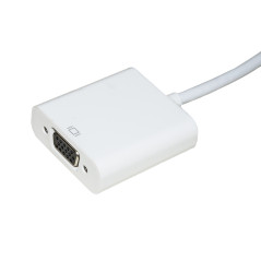 Link Accessori LKADAT10B cavo e adattatore video 0,15 m VGA (D-Sub) HDMI tipo A (Standard) Bianco