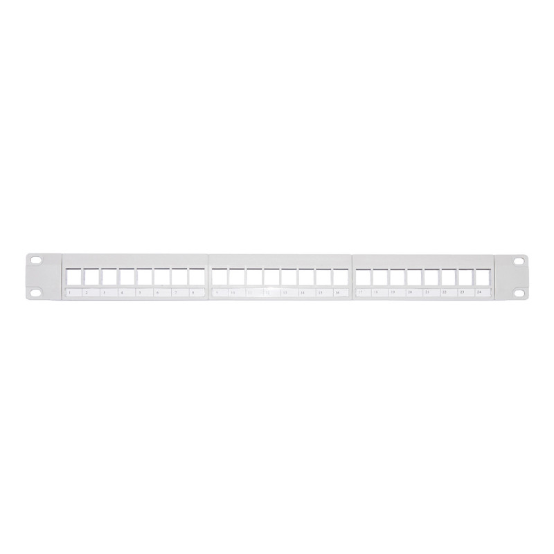 LINK PANNELLO PATCH VUOTO COLORE GRIGIO 24 PORTE LINK PANNELLO PATCH VUOTO COLORE GRIGIO 24 PORTE