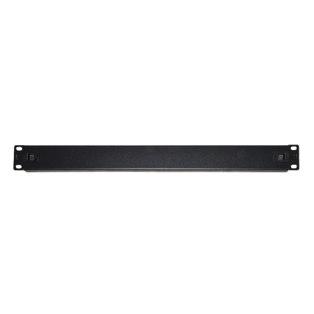 LINK PANNELLO CIECO 1 UNITA' PER ARMADI RACK 19" COLORE NERO CHIUSURA A SCATTO
