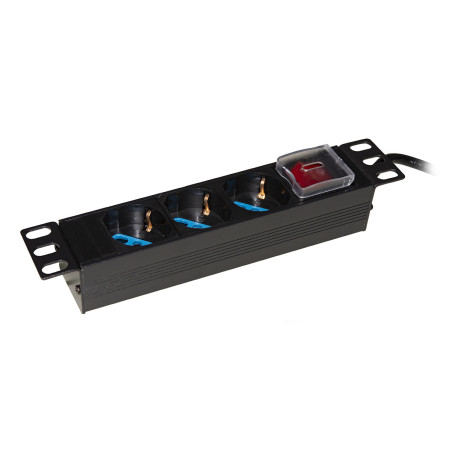 LINK MULTIPRESA 3 PRESE ITA SCHUKO PER ARMADI 10" CON CAVO SPINA ITALIANA E INTERRUTTORE