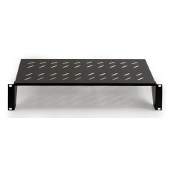 LINK RIPIANO PER ARMADIO 19" 2 UNITA' PROFONDITA' 250 MM. (UNIVERSALE) COLORE NERO
