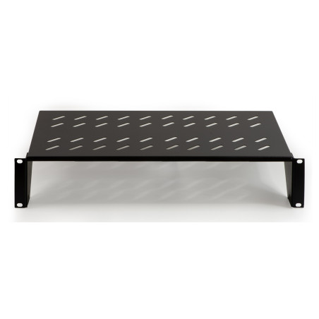 LINK RIPIANO PER ARMADIO 19" 2 UNITA' PROFONDITA' 250 MM. (UNIVERSALE) COLORE NERO