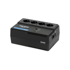 Vultech UPS700VA-XS - Gruppo di continuità 700VA 4x Bipasso Schuko + 2x USB