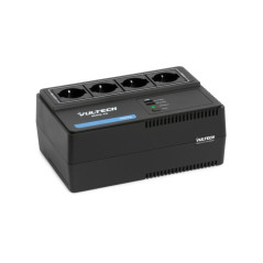 Vultech UPS700VA-XS - Gruppo di continuità 700VA 4x Bipasso Schuko + 2x USB