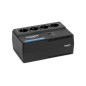 Vultech UPS700VA-XS - Gruppo di continuità 700VA 4x Bipasso/Schuko + 2x USB