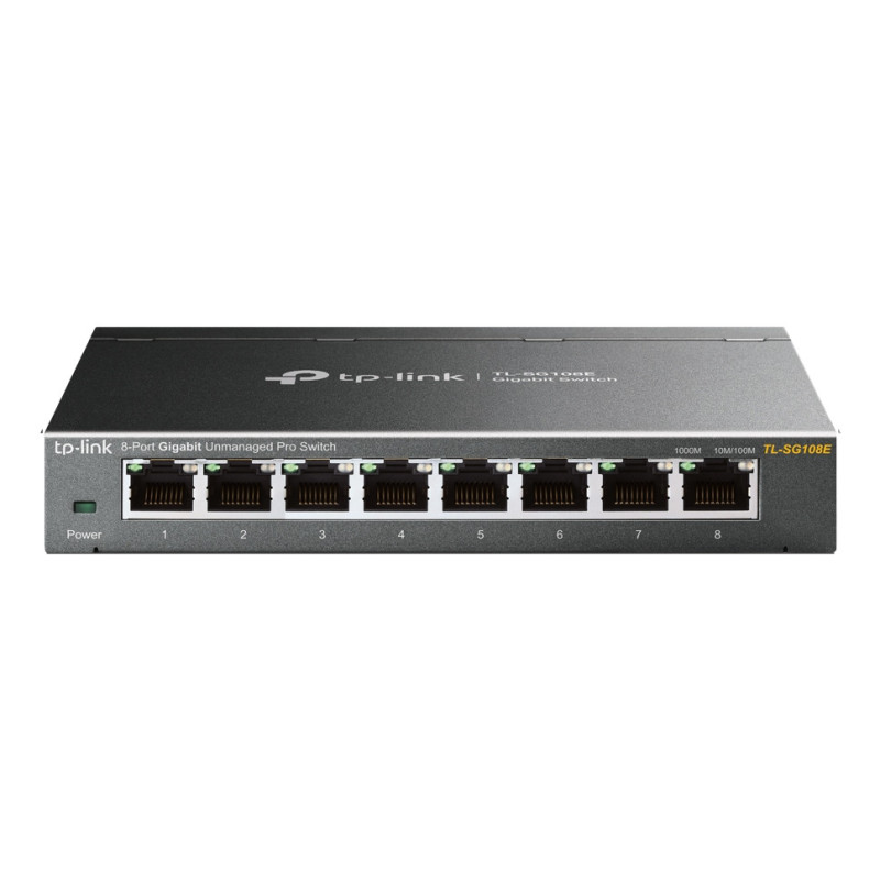 TP-Link TL-SG108E switch di rete Gestito L2 Gigabit Ethernet (10/100/1000) Nero TP-Link TL-SG108E switch di rete Gestito L2 Gigabit Ethernet (10/100/1000) Nero