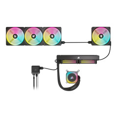 Corsair CUE LINK QX120 RGB Case per computer Ventilatore 12 cm Nero, Bianco 1 pz